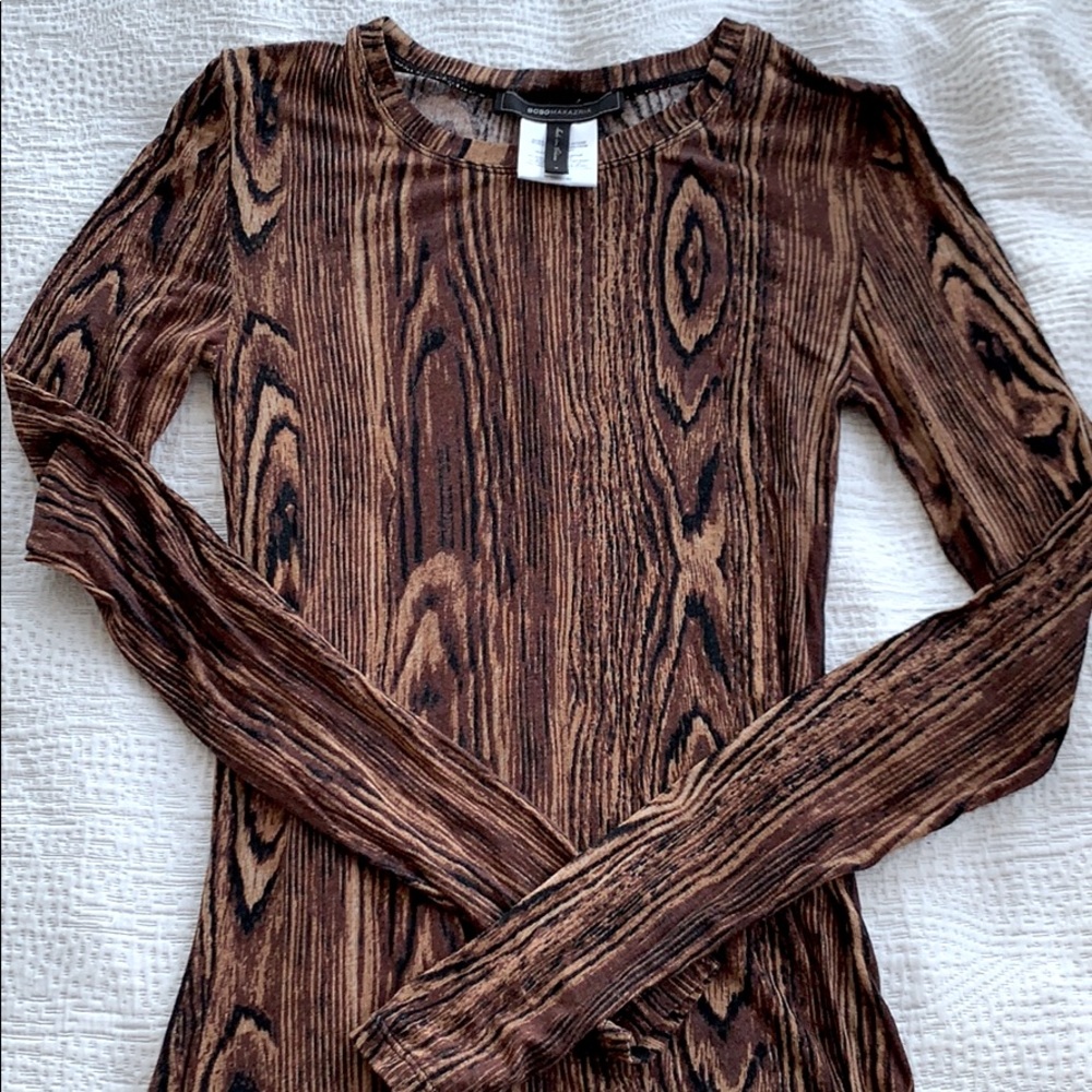 BCBGMaxAzria Knit long sleeve layering top